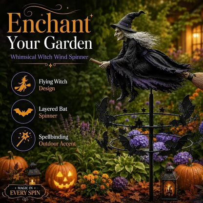 2026 NEW HOT SALE 49% OFF Enchanted Witch Garden Wind Spinner