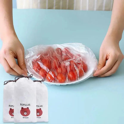 Elastic Disposable Food Covers Set (100 Pcs)