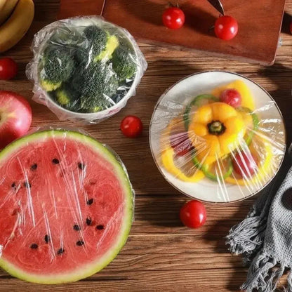 Elastic Disposable Food Covers Set (100 Pcs)
