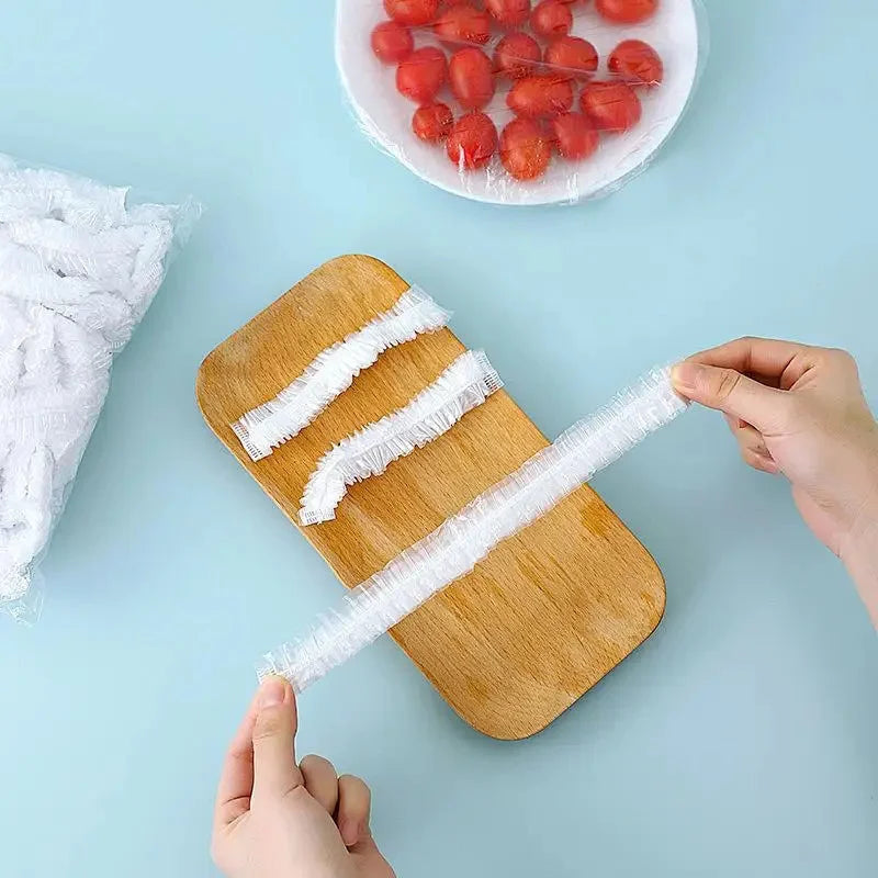 Elastic Disposable Food Covers Set (100 Pcs)