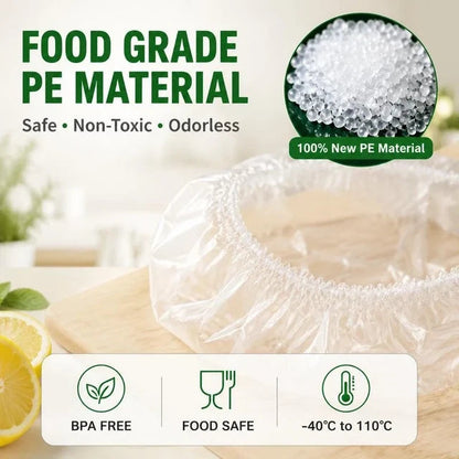 Elastic Disposable Food Covers Set (100 Pcs)