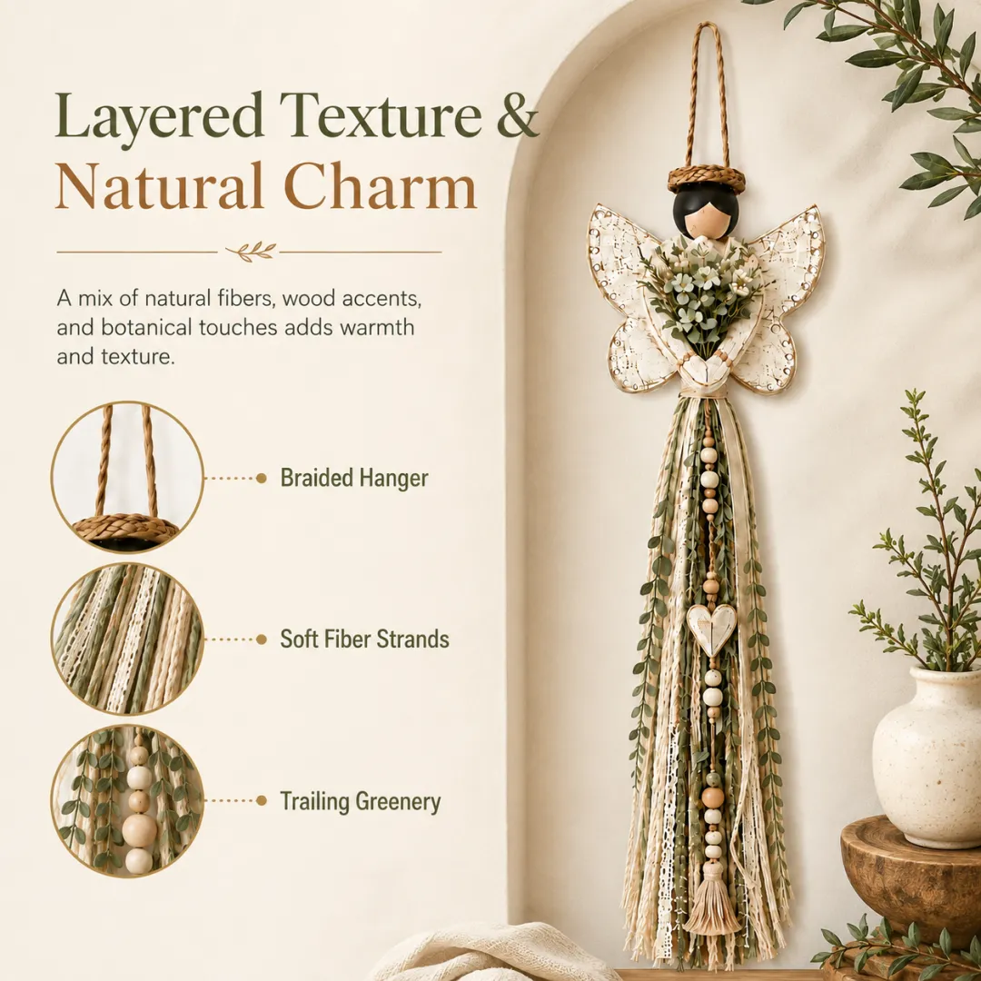 Grace In Bloom Angel Wall Hanging