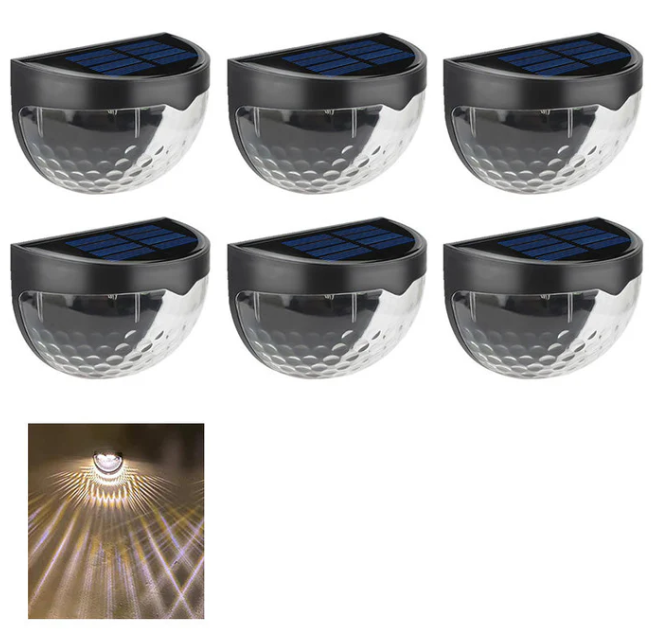 Solar Step Lights – Waterproof Garden Glow in Warm, White & Color Modes