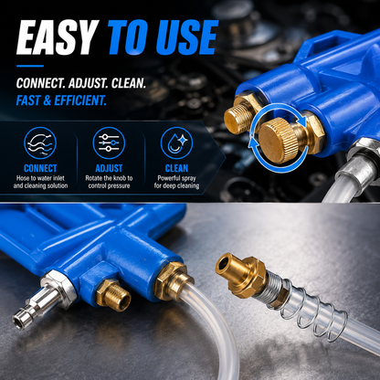 Long-Reach Pneumatic Engine Cleaning Gun