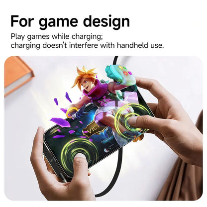 240W 2-in-1 USB-C Fast Charging Cable with Rotating Phone Stand