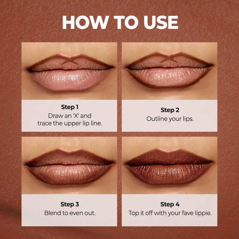 12-Color Matte Lip Liner Set- Define Your Lips with Confidence