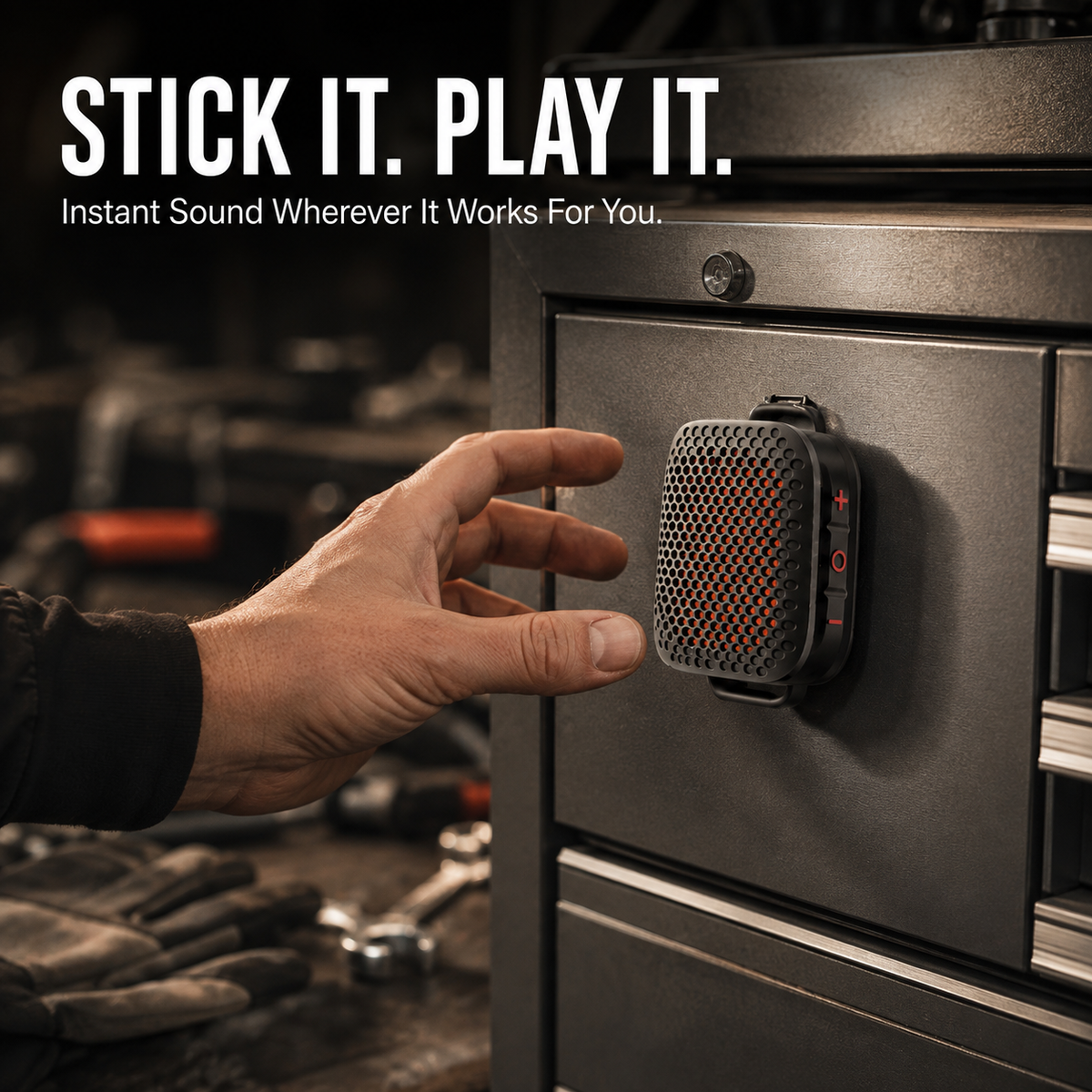 Magnetic Clip-On Bluetooth Speaker – IPX7 Waterproof, TWS Stereo & Ultra-Light 80g Wearable Design