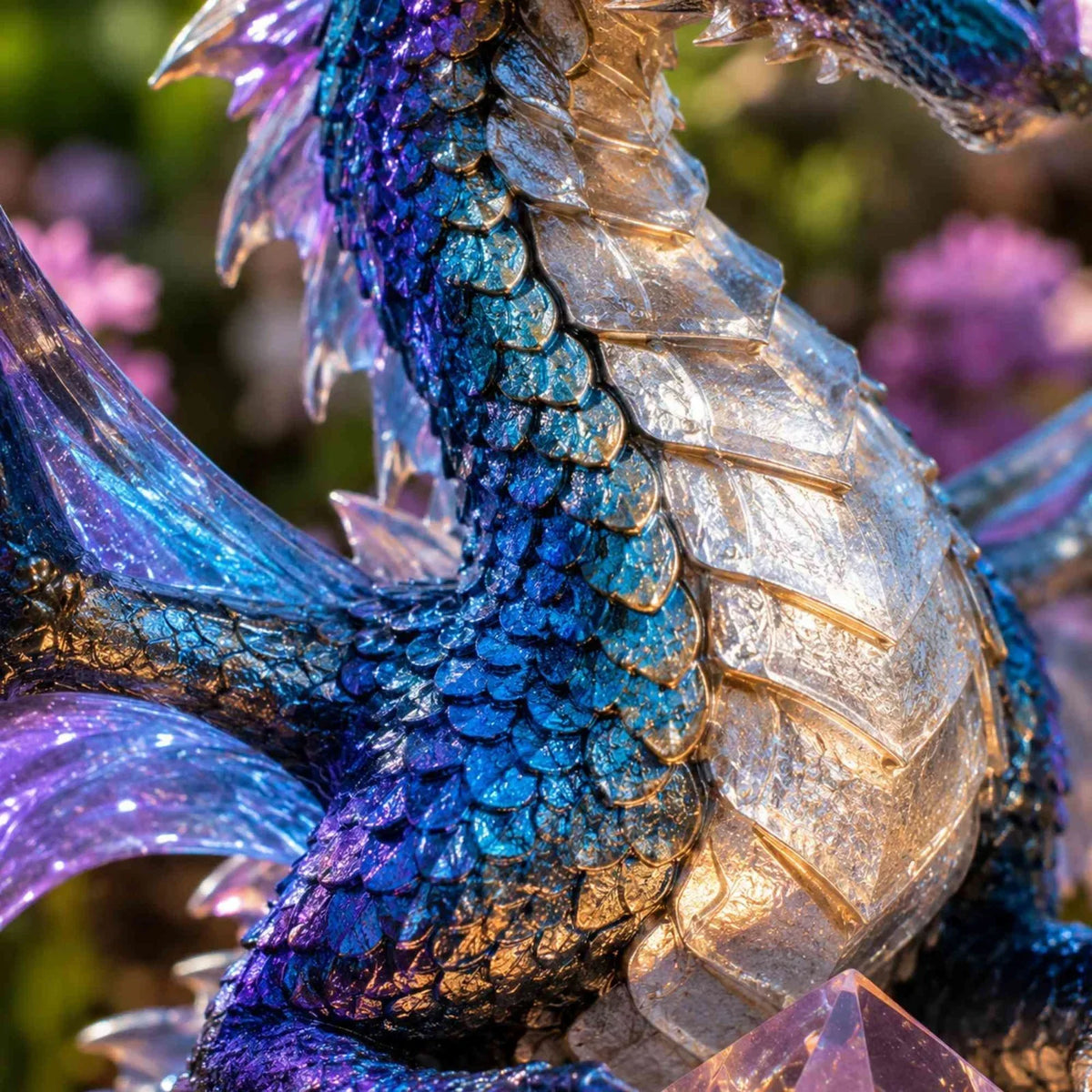 Dragon Lover's Gift Solar LED Dragon Statue – Waterproof Garden & Patio Ornament