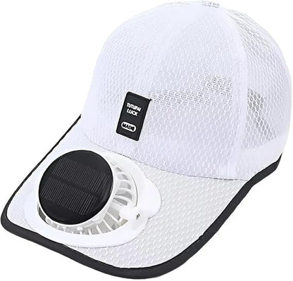 Cooling Solar Fan Hat – UV Protection & Breathable Mesh