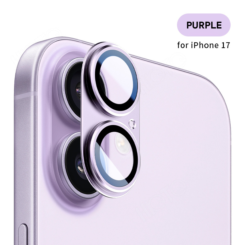 iPhone 17/Air/17 Pro/17 Pro Max Camera Lens Protector, 9H Tempered Glass AR Anti-Glare Full Coverage