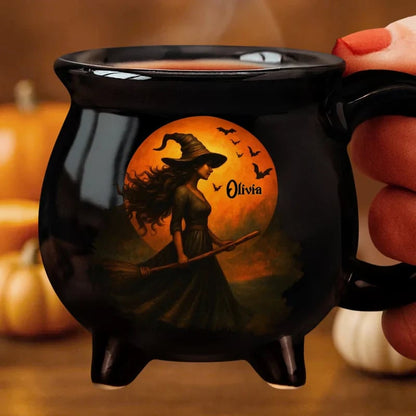 Halloween Early Bird SaleCustom Witch Cauldron Mug — The Ultimate Halloween Brew!