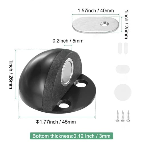 HOT SALEHidden Stainless Steel Rubber Dual-use Door Stopper Door Holders