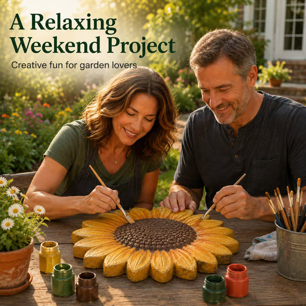 Reusable Sunflower Stepping Stone Mold!!!
