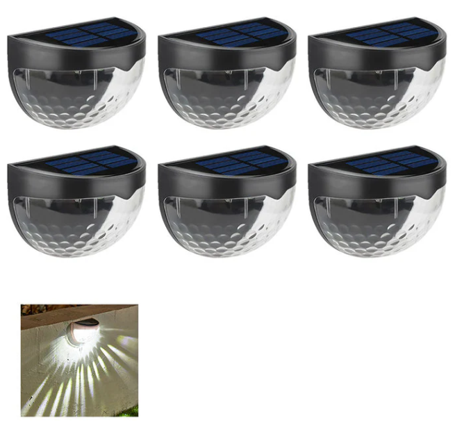 Solar Step Lights – Waterproof Garden Glow in Warm, White & Color Modes