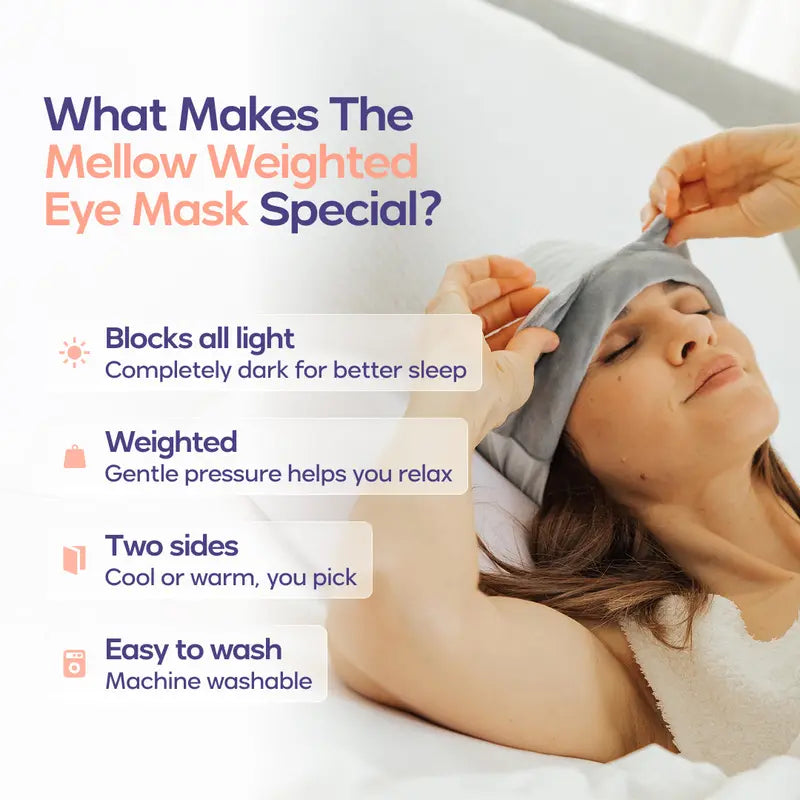Lights Out Weighted Eye Mask – Strapless 360° Wraparound Sleep Mask