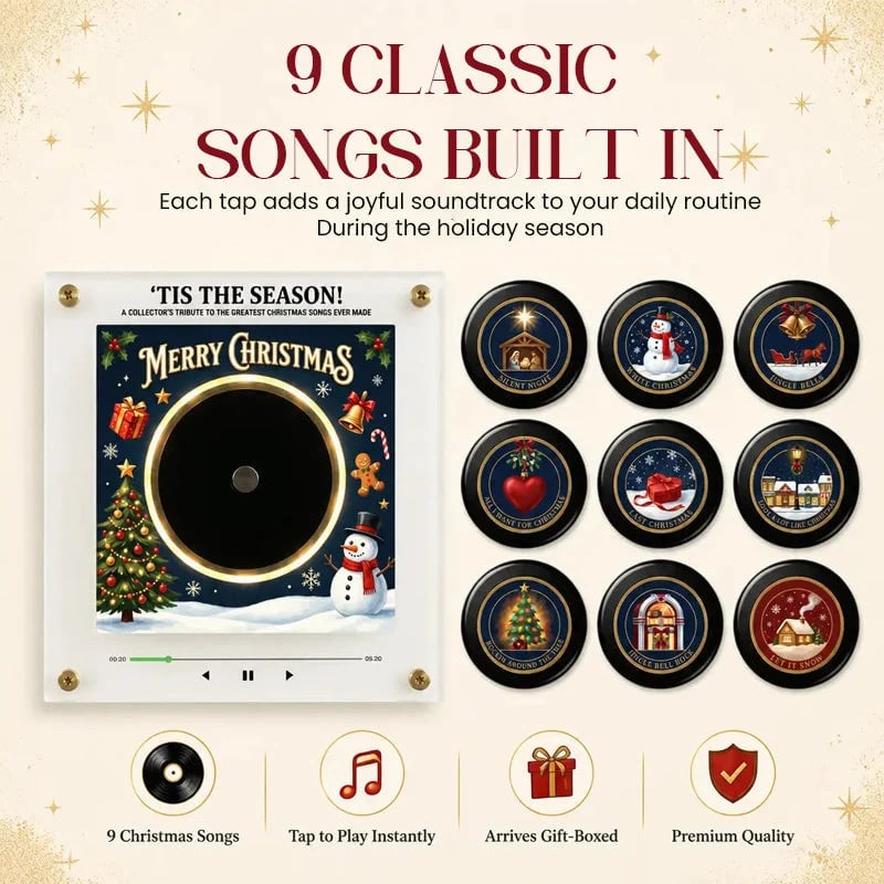 NFC-enabled Holiday Music Fridge Magnet