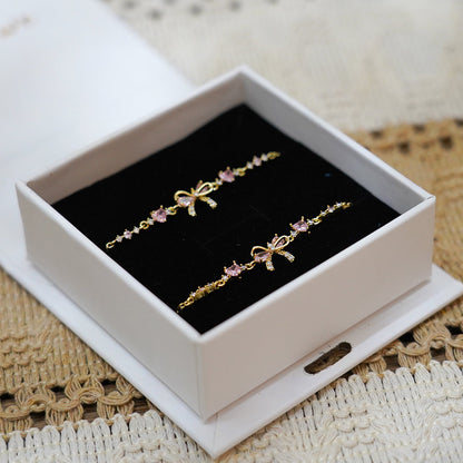 Crystal Bow Bracelet – Elegant Wrist Jewelry with a Romantic Touch