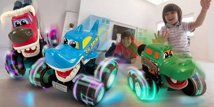 Hot Selling Light-Up Monster Truck – Press & Go Stunt Car for Kids