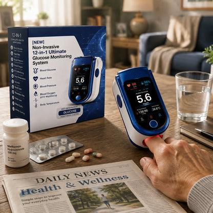 Non-Invasive Daily Health Tracker | Needle-Free Wellness Trend Monitoring Device