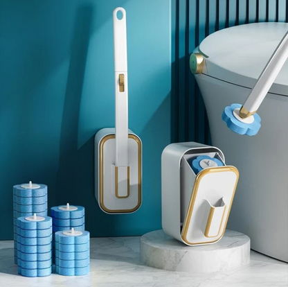 60K+ SOLD!Hygienic Disposable Toilet Brush | Wall-Mounted Replacement Head Set Hot Sale