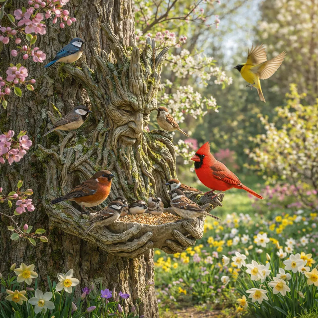 Garden Best Seller Tree Spirit Bird Feeder – Outdoor Resin Decor