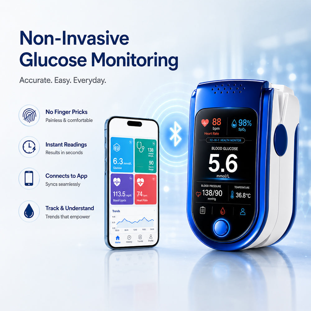 Non-Invasive Daily Health Tracker | Needle-Free Wellness Trend Monitoring Device