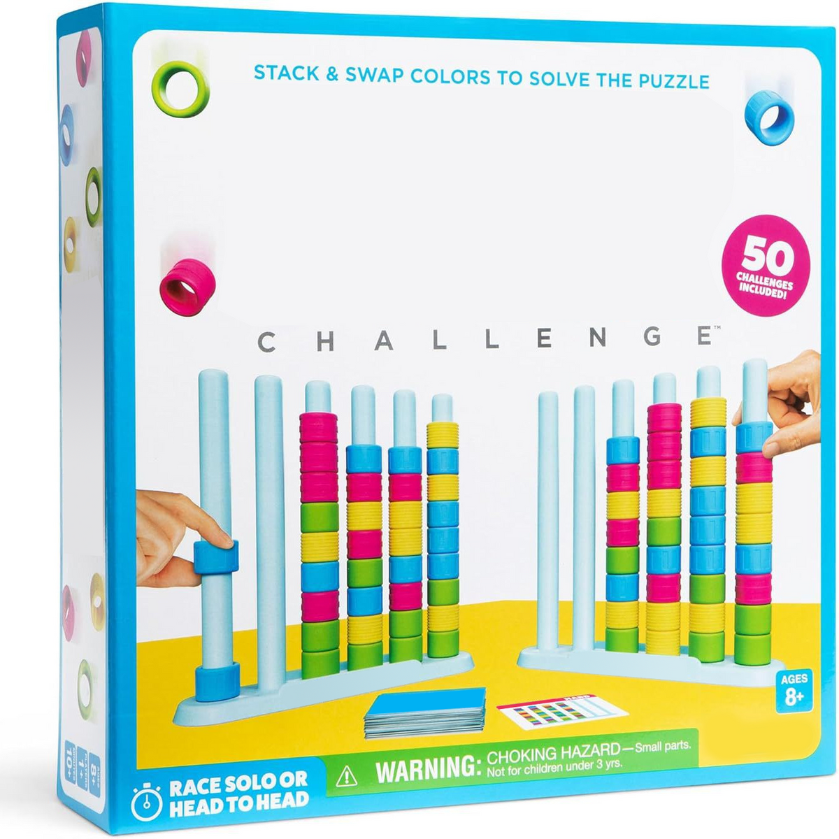 Color Matching Stacking Game — Educational Party Game Toy