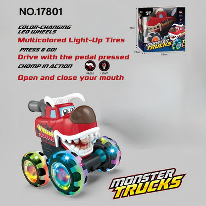 Hot Selling Light-Up Monster Truck – Press & Go Stunt Car for Kids