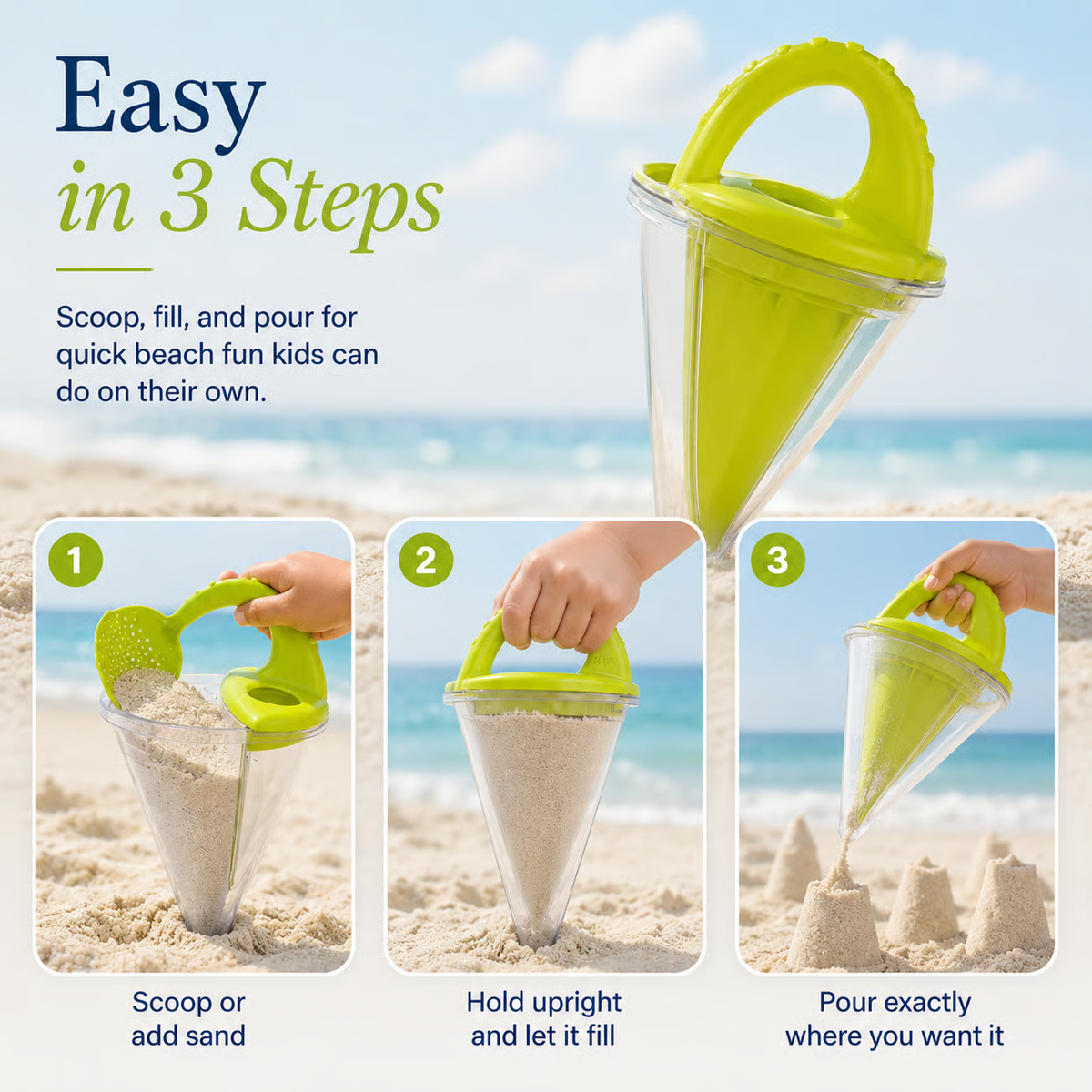 Hot Sale!NOW Spilling Funnel Sand and Water Mixing Toy Only $19.99!
