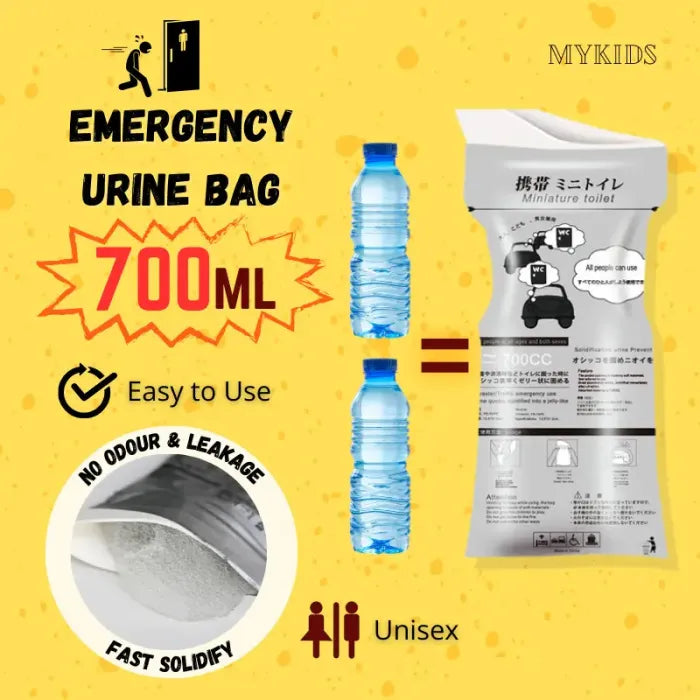 2026 Travel Essential 700ml Portable Emergency Urinal Bags – Disposable, Leak-Proof & Unisex Outdoor Relief