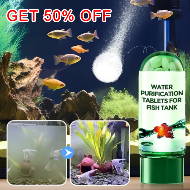 2026 HOT SALE Fish Tank Purification Tablets – Clears Cloudy Water & Reduces Algae Fast
