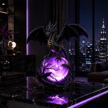 Free Shipping Gothic Dragon LED Crystal Ball Lamp — Dark Aesthetic Decor