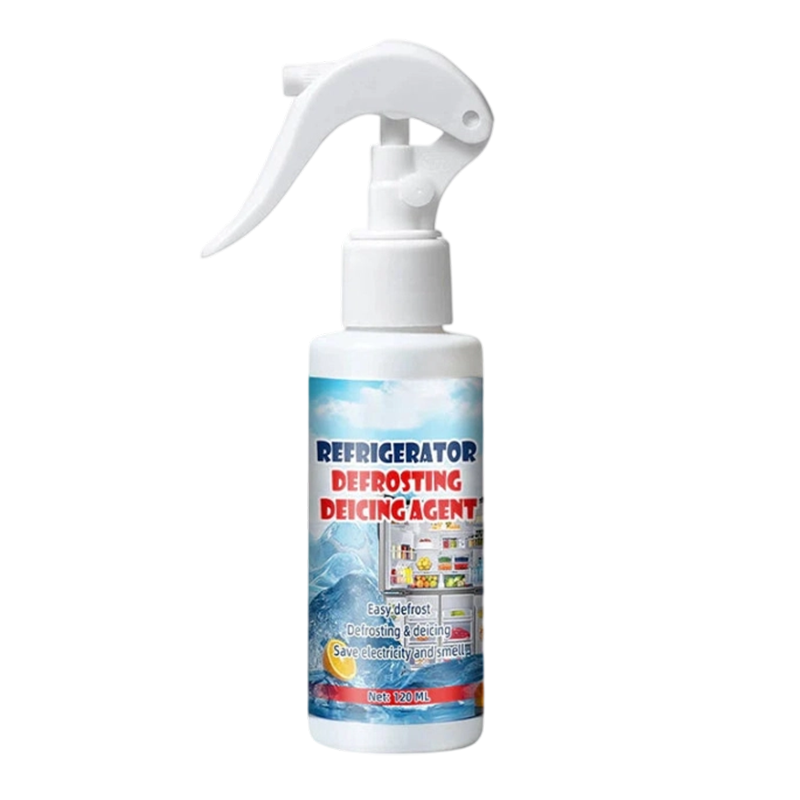 Freezer Ice Remover Spray – Rapid Defrost & Easy Cleaning Free Scraper Included