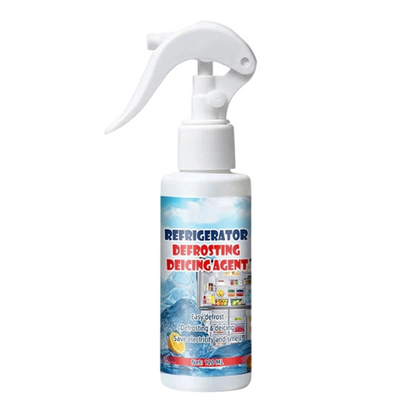 Freezer Ice Remover Spray – Rapid Defrost & Easy Cleaning Free Scraper Included