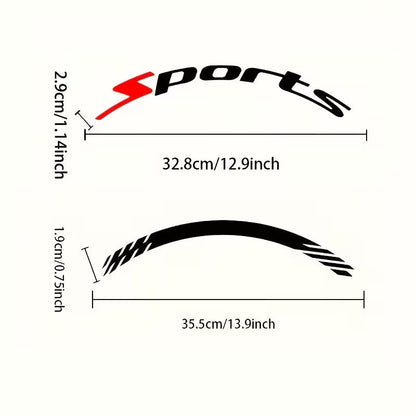 3D Waterproof Tire Decal Stickers