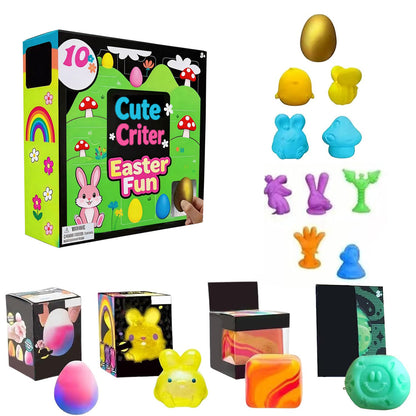 The Ultimate Easter Basket Filler: 12-Piece Sensory Squishy Bundle