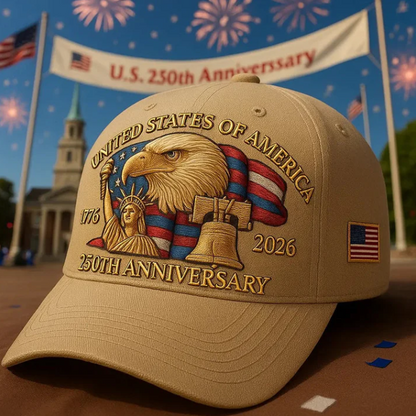Limited Edition Eagle & Liberty Commemorative Hat – United States 250th Anniversary