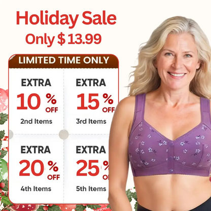 Daisy - Front-Button Wireless Comfort Bra