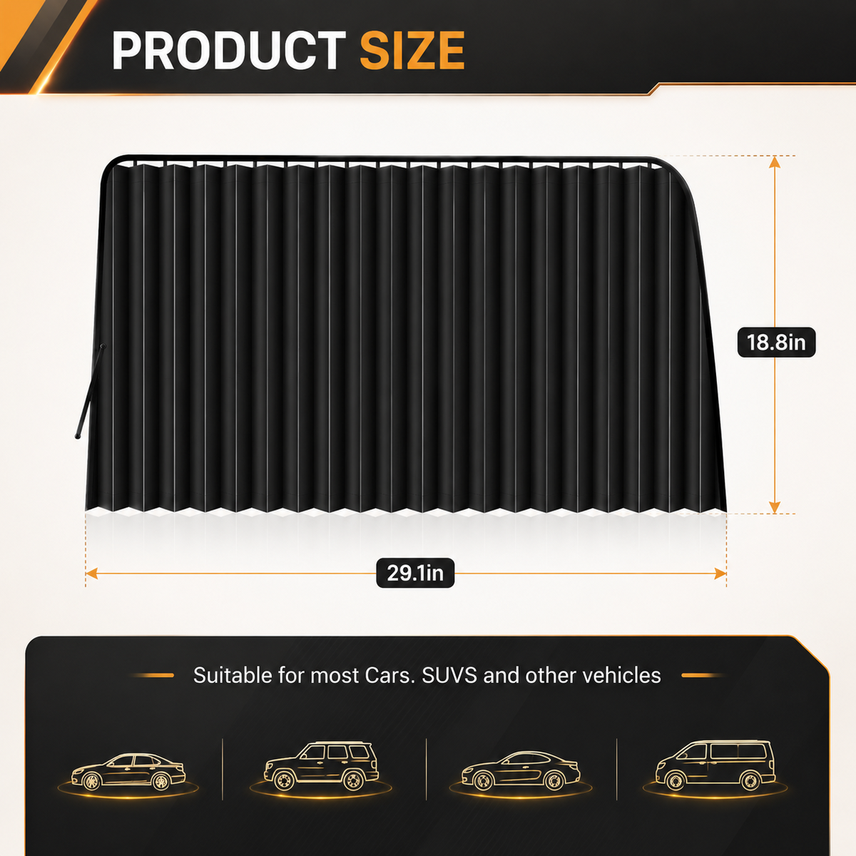 4 Pcs Magnetic Car Side Window Sun Shades