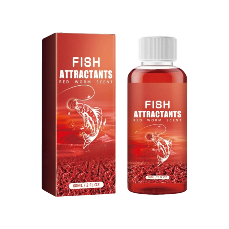 Angler's Secret Concentrated Red Worm Fishing Attractant – Draw More Fish, Faster Bites