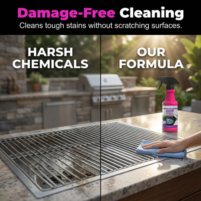Buy 2 Get 1 Free Powerful Grill Degreaser Spray – Kitchen Grease Killer & Heavy-Duty Clean