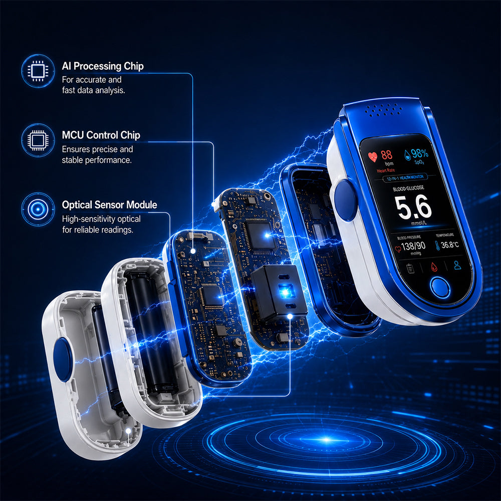 Non-Invasive Daily Health Tracker | Needle-Free Wellness Trend Monitoring Device
