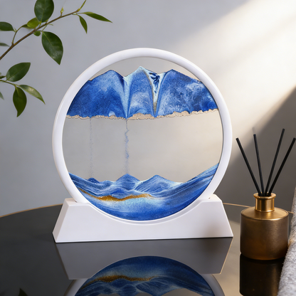 A Masterpiece in Motion: Elegant Sand Art Decor
