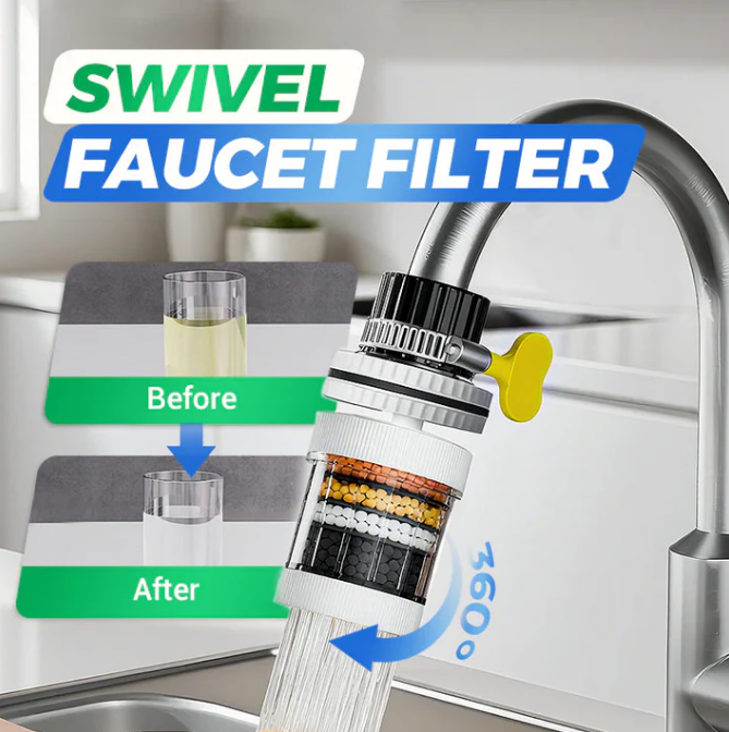 360° Rotating Faucet Filters-Enhance Your Tap Water QualityBuy 3 Get 1 Free