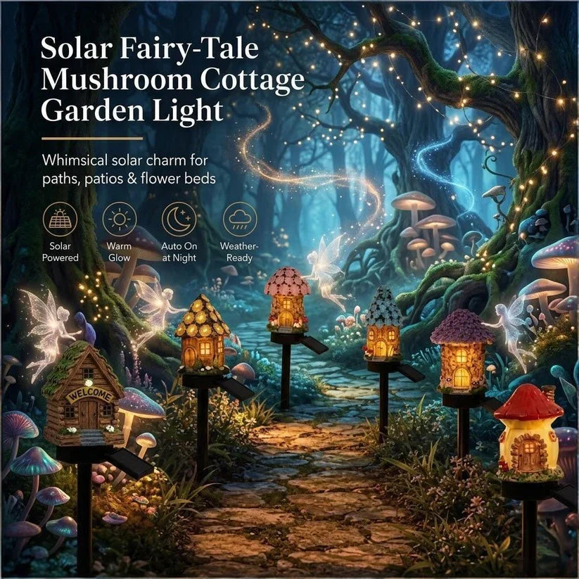 Solar Mushroom Garden Light – Create a Cozy Fairy-Tale Glow Outdoors
