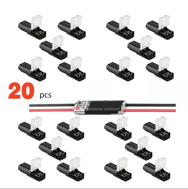 Flash Sale20K+ SOLD!Double-Wire Plug-in Connector Led Light Strip Connectors 2 Pin