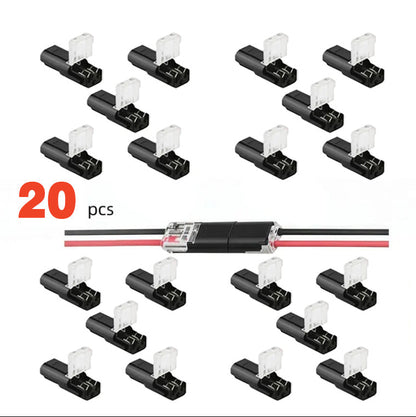 Flash Sale20K+ SOLD!Double-Wire Plug-in Connector Led Light Strip Connectors 2 Pin
