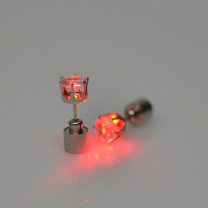 Light-Up LED Stud Earrings – Dazzling Glow for Parties & Festivals