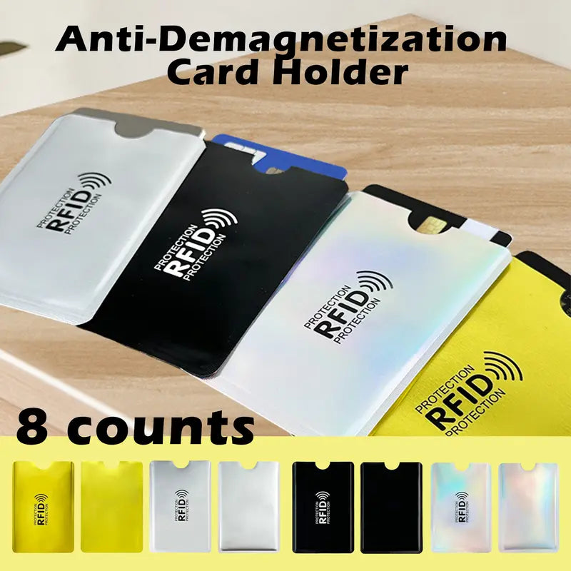 8 Counts RFID Blocking Sleeves Set -Slim and lightweight