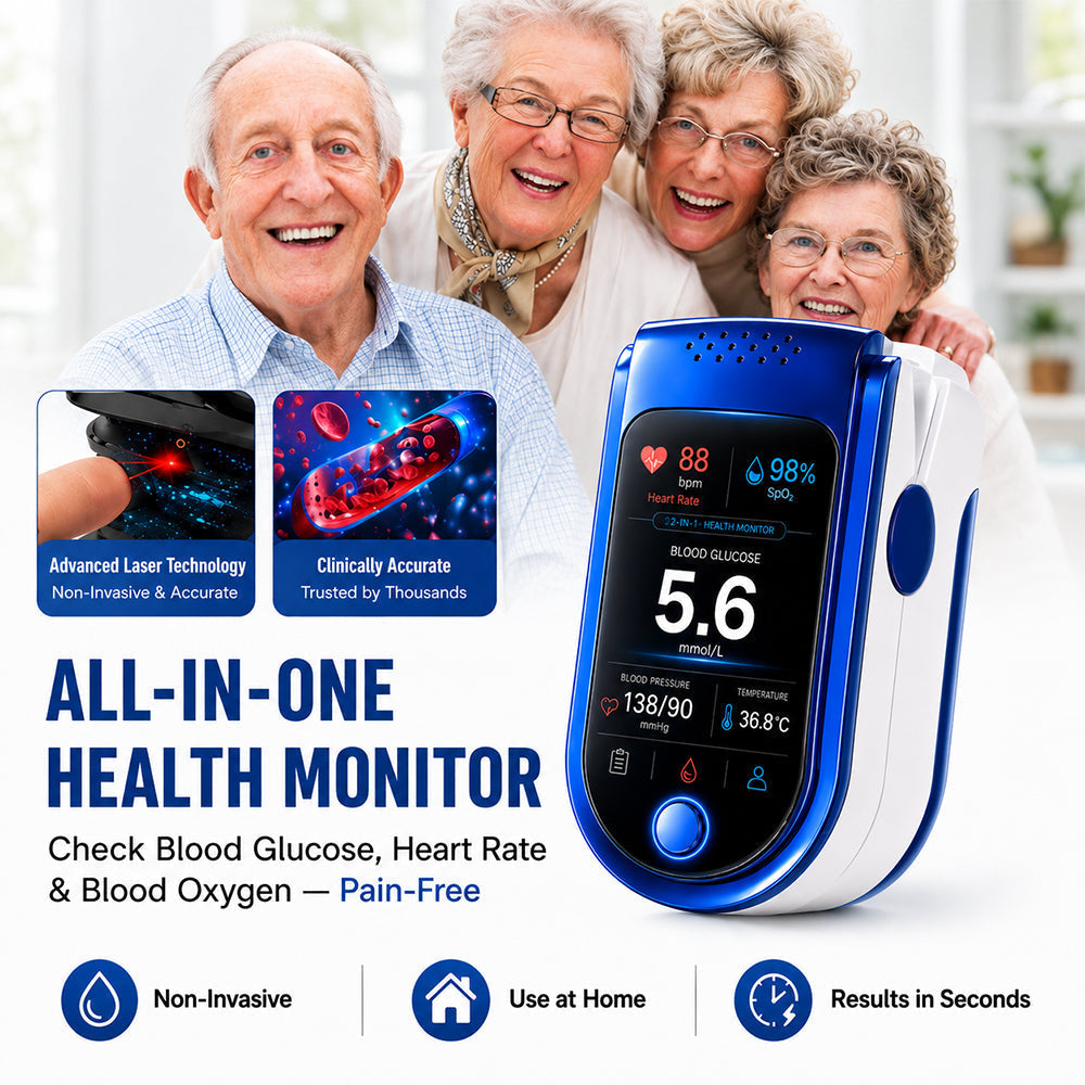 Non-Invasive Daily Health Tracker | Needle-Free Wellness Trend Monitoring Device